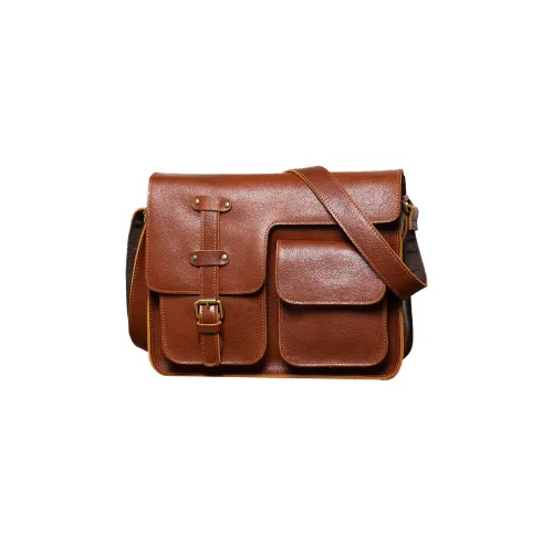 ROSEROOEN Сумка через плечо из коровьей кожи Мужская Карамельный Коричневый Черный Глубокий Кофейный Цвет