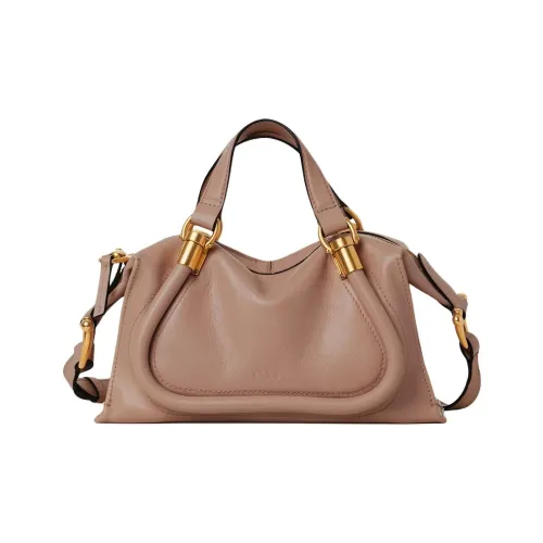 Chloe Блестящий Телячья кожа Сумка через плечо Маленькая Женская Wood Розовая