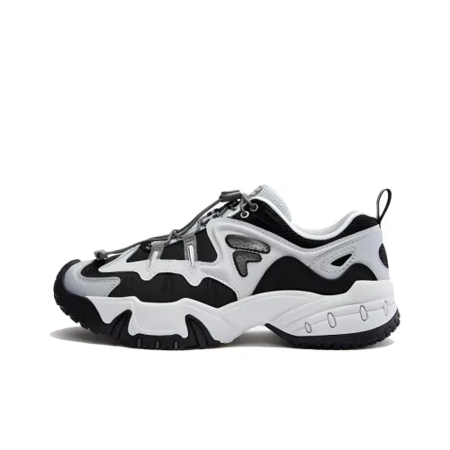 FILA FUSION KRIPTONITE Зуб Рок Обувь Низкий Топ Повседневный Женский Черный Серый