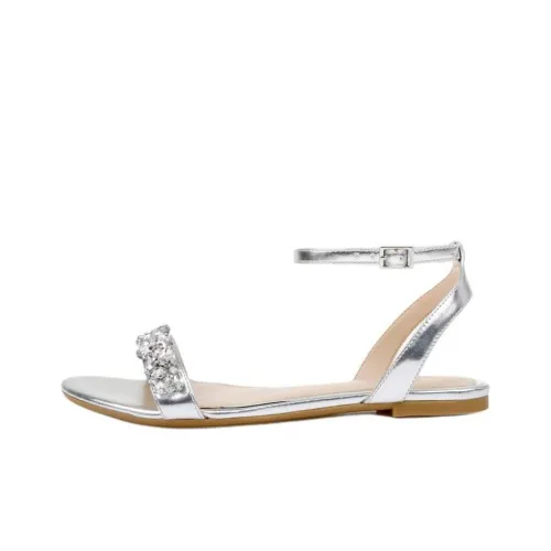 Badgley Mischka Ohara One Ремешок Сандалии Женские Серебряные
