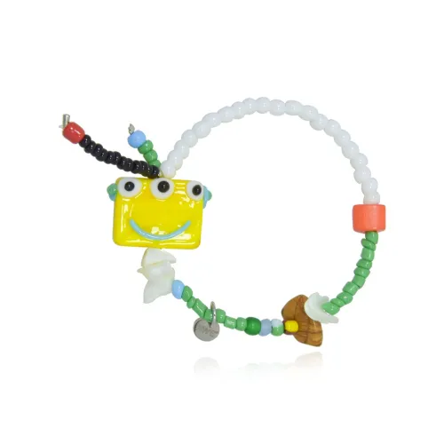 AWE Pearl Цветная глазурь Дофаминовая одежда Сочетающийся Мультяшный Веселый Браслет с бусинами Унисекс