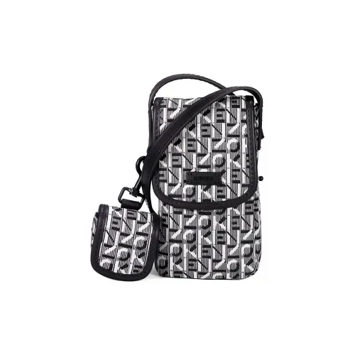 KENZO Letter Logo Ткань Сумка через плечо с Чехол для телефона Мини Мужской Черный