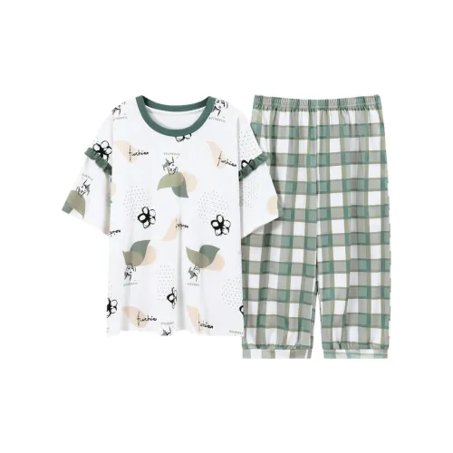 The Story Of The Flower Season Пижама Набор Женские Белые