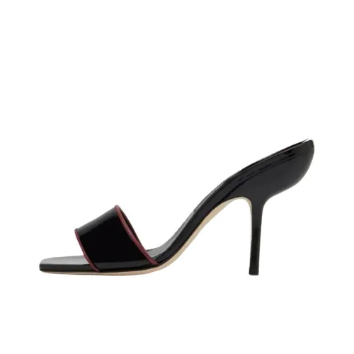 MANOLO BLAHNIK Слипоны 10,5 см Женские Черные