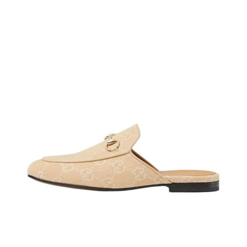 GUCCI Princetown Домашние тапочки Женские Желтые