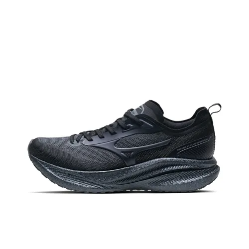 Mizuno Pi Plus PL Беговые кроссовки Низкий топ Угольный черный Унисекс