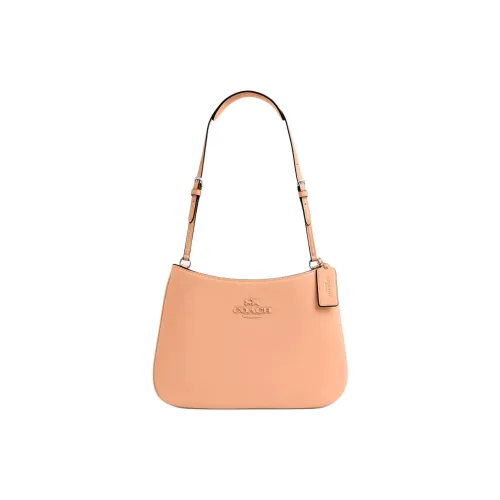COACH Penelope Гладкая кожа Сумка Сумка через плечо Женская Серебряный Выцветший румянец