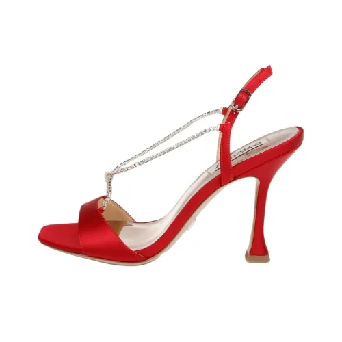 Badgley Mischka NEVILLE One Strap Sandals 9,5cm Women's Red Badgley Mischka NEVILLE One Ремешок Сандалии 9,5 см Женские Красные