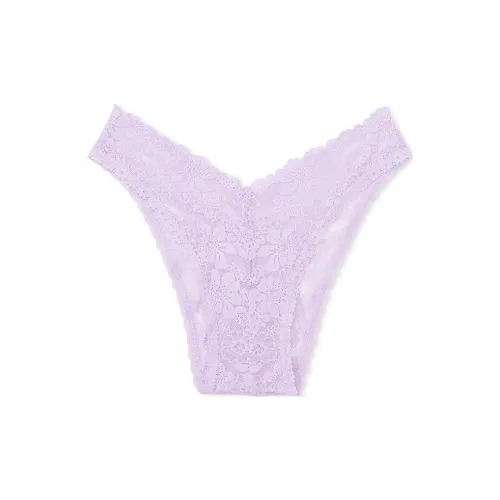 Victoria's Secret Розовый WINK V Передняя часть BRAZILIAN PANTY PASTEL Lilac Нижнее белье Женское 1 упаковка Светло-фиолетовый