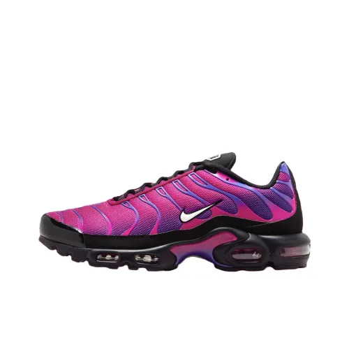 Nike Air Max Plus Low Top Повседневные Беговые Кроссовки Мужские Черные Фиолетовые