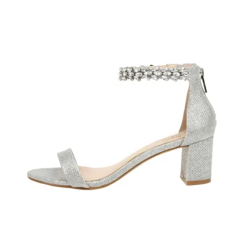 Badgley Mischka Bradley One Ремешок Сандалии 5 см Женские Серебряные