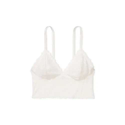 Victoria's Secret Розовый БРЕЛЕТЫ Бюстгальтер Топы WINK LONGLINE BRALETTE CW Бюстгальтер Женские Кокосовый Белый