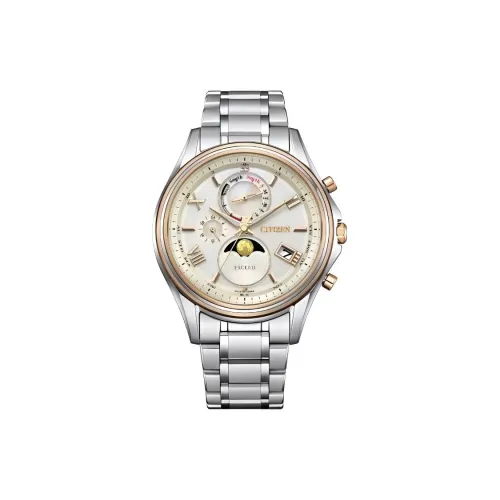 CITIZEN EXCEED Collection Солнечный Кварцевый механизм Супер титан Ремень Часы Мужские Желтый Циферблат часов