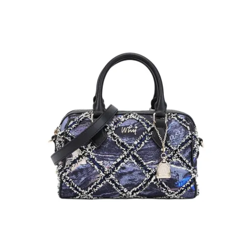 Why Ткань Сумка Сумка через плечо Маленькая Сумка через плечо Женская Звездно-синяя