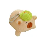 Коричневый рюкзак с подвеской, плоская подошва, стиль, длина 10 см, с ремешком для подъема