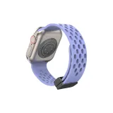 Сетка, устойчивая к поту, и дышащий силиконовый ремешок [Сиреневый]