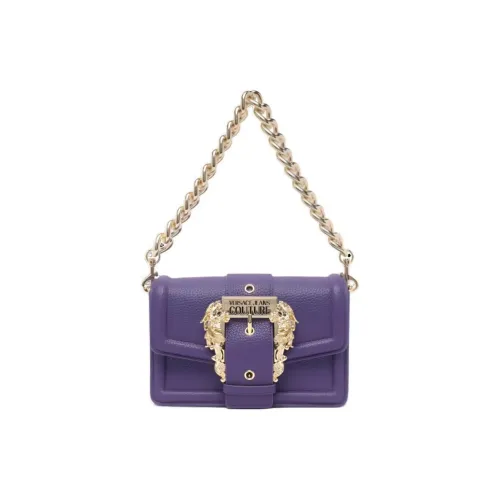 VERSACE JEANS COUTURE Полиэстер Портативный Кроссбоди Сумка Сумка через плечо Женская Фиолетовая