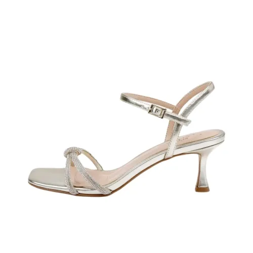Badgley Mischka MACI One Strap Sandals 6cm Women's Light Gold Badgley Mischka MACI One Ремешок Сандалии 6 см Женские Светлый Золото
