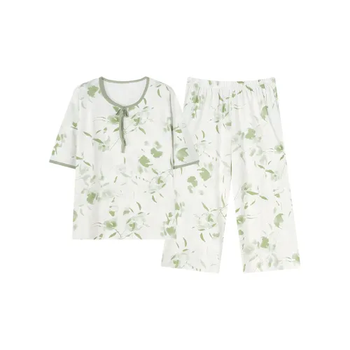 The Story Of The Flower Season Пижама Набор Женские Белые