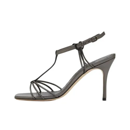 MANOLO BLAHNIK Tabarekhi One Ремешок Сандалии 9 см Женские Темно-серый