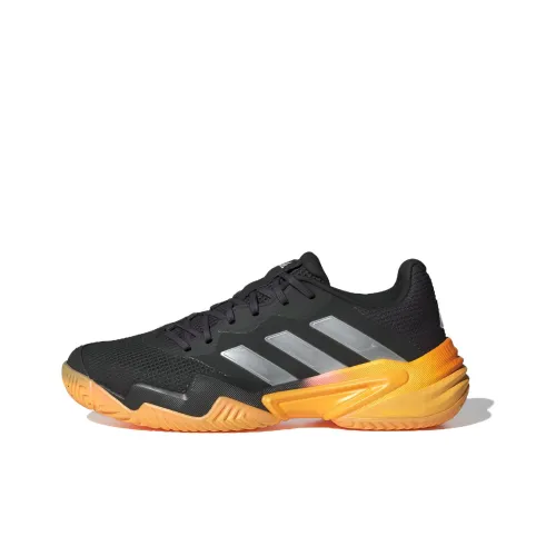 Adidas Barricade Теннисные Кроссовки Низкие Черные Оранжевые Женские