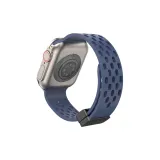 Сетка, дышащая силиконовая лента для часов [Полночный синий]