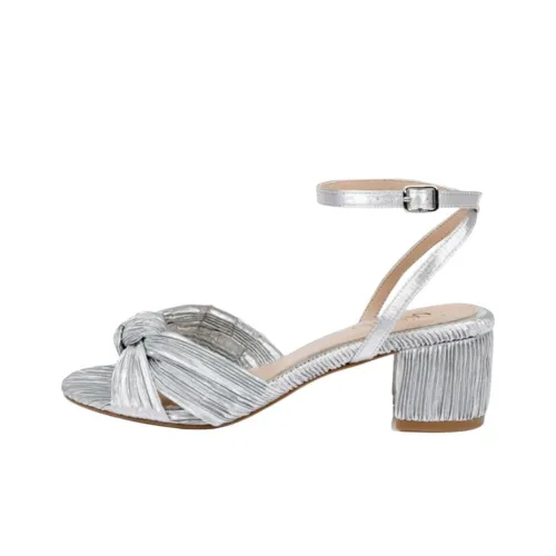 Badgley Mischka Hudson One Ремешок Сандалии 5 см Женские Серебряные