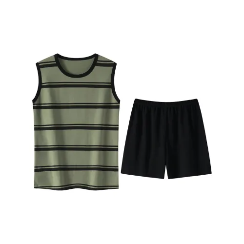 Mulong Family Пижамный комплект Женские Оливково-зеленый