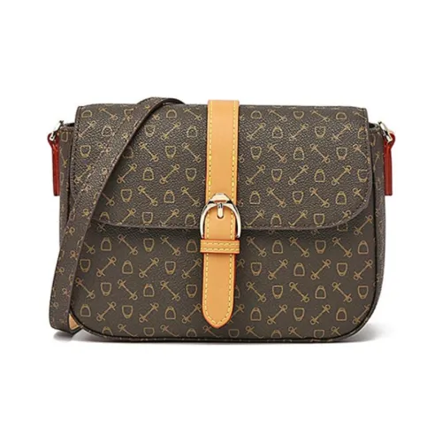 Why PVC Crossbody Bag Shoulder Bag Small Women's Coffee