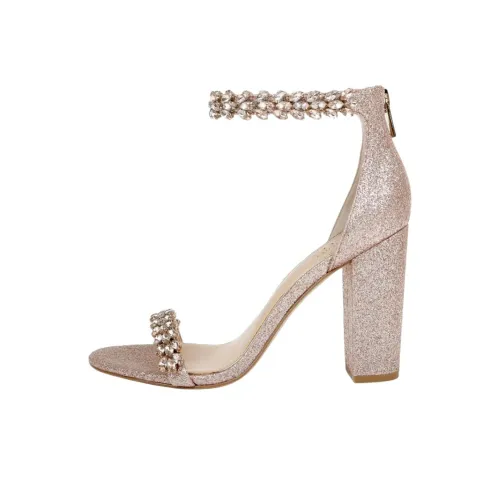 Badgley Mischka One Ремешок Сандалии 9,5 см Женские Розовое Золото