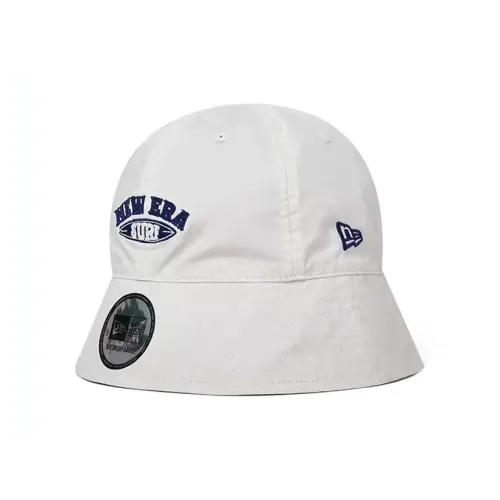 New Era Cotton Bucket Hats Унисекс Айвори Белый Серый