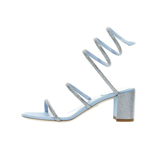 RENE CAOVILLA Cleo One Sandals Strap Women's Light Blue 3,5cm