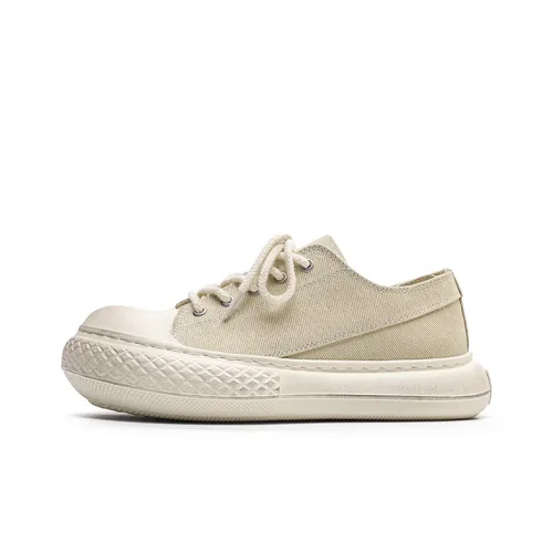 Angelmi Slip-resistant Abrasion-resistant Low-top Canvas Shoes Unisex Apricot Ангелми Slip-resistant Abrasion-resistant Низкие кеды унисекс Абрикос