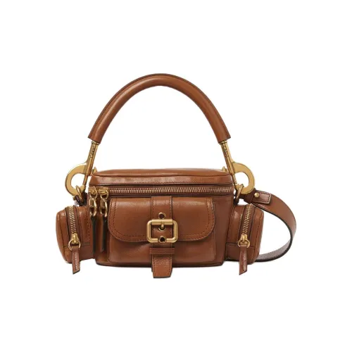 Chloe Сумка из кожи буйвола Camera Сумка Сумка через плечо Сумка через плечо Маленькая Женская Clay Brown