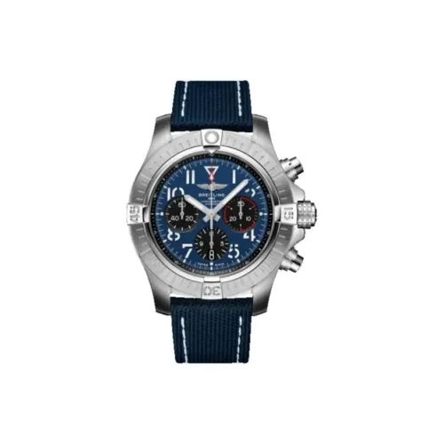 BREITLING Avenger Collection Автоматический Механический Часы Мужские 45 мм Синий Циферблат