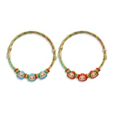 Zongzi Малыш Яркие Шнурки для браслетов (Синий Красный)