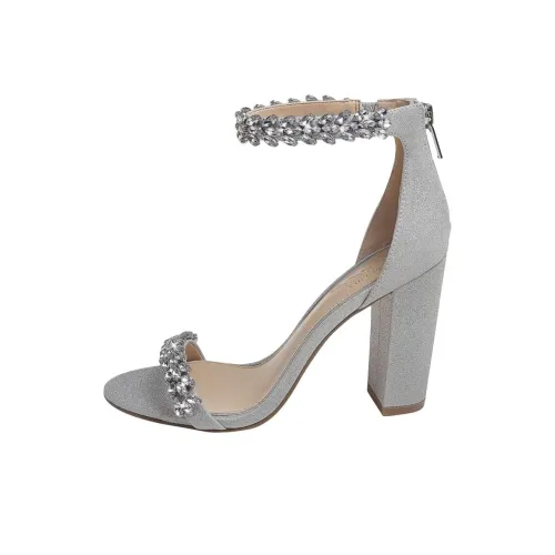 Badgley Mischka MAYRA One Ремешок Сандалии 9,5 см Женские Серебряные