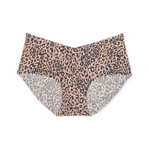 Victoria's Secret Розовый No Show HIPHUGGER PANTY Нижнее белье Женское 1 упаковка Леопардовый принт