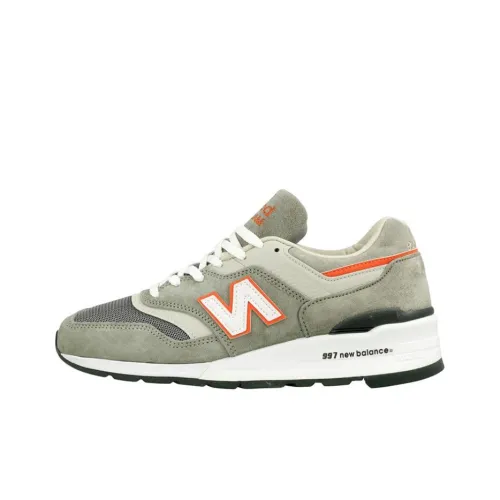 New Balance NB 997 Low Топ Беговые кроссовки Мужские Зеленый Серый
