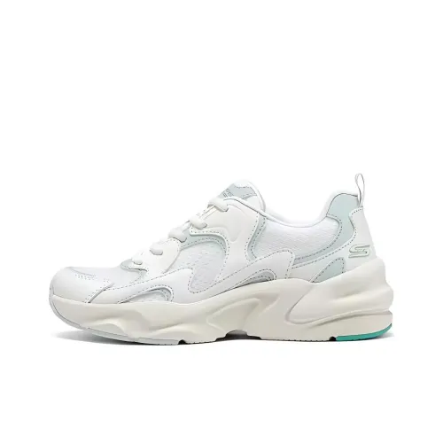 Skechers BOBS BAMINA 2 Амортизация Устойчивый к истиранию Дышащий Легкий Низкий Топ Кроссовки с Толстой Подошвой Женские Белые