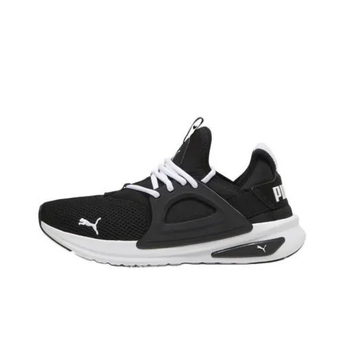 PUMA Softride Low Топ Повседневный Городской Коммутер Беговые кроссовки Унисекс Черный Белый