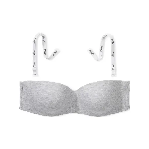 Victoria's Secret Розовый PUSH UP Без бретелей Бюстгальтер GREY Бюстгальтер Женские Средне-серый