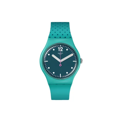 Swatch Quartz Механизм Мужские часы 41 мм Зеленый