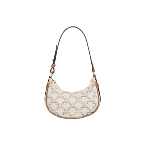 CELINE Сумка через плечо из коровьей кожи мини женская белая