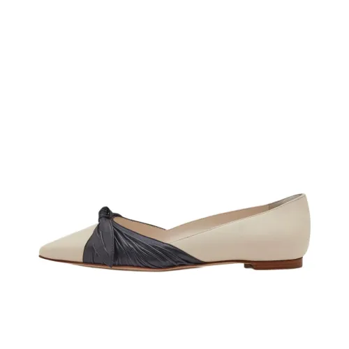 MANOLO BLAHNIK Terkaflat Повседневная обувь Женская Бежевая