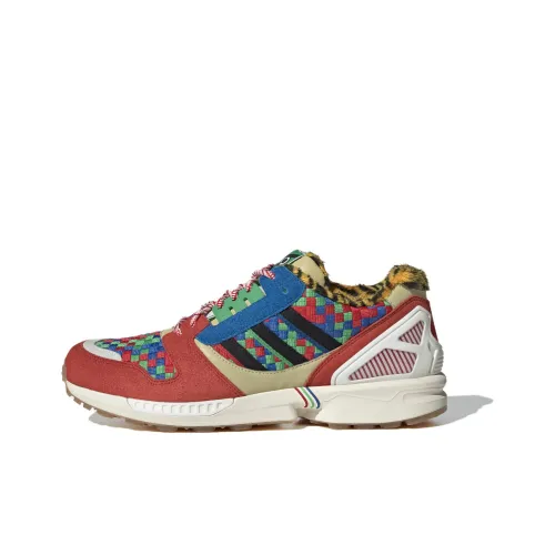 ATMOS X ADIDAS ORIGINALS ZX 8000 Setsubun Low Топ Спортивная Повседневная Обувь Унисекс Оранжевый Синий Черный