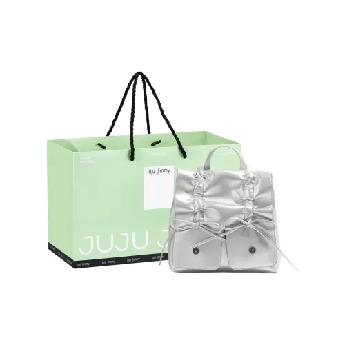 Juju Jimmy ПУ (полиуретан) Carry Рюкзак Средний Женские Серебристый Розовый