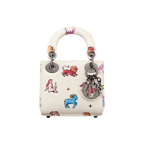 DIOR Lady Dior Сумка Lady Dior из коровьей кожи сумка через плечо сумка Extra Mini женская молочно-белая