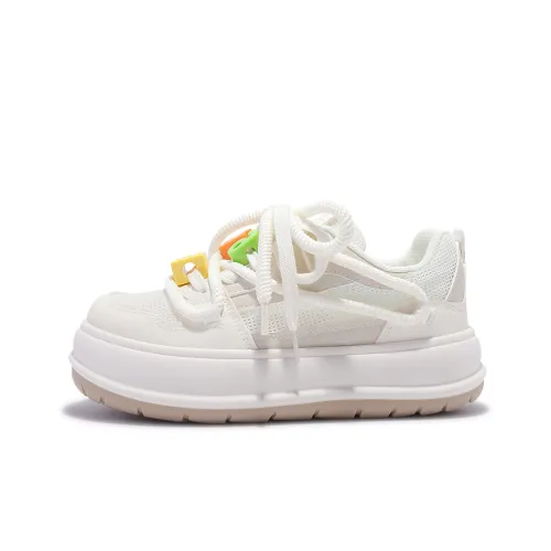 Shen Linsen Slip-resistant Low Top Скейтборд Кроссовки Женские Бежевые