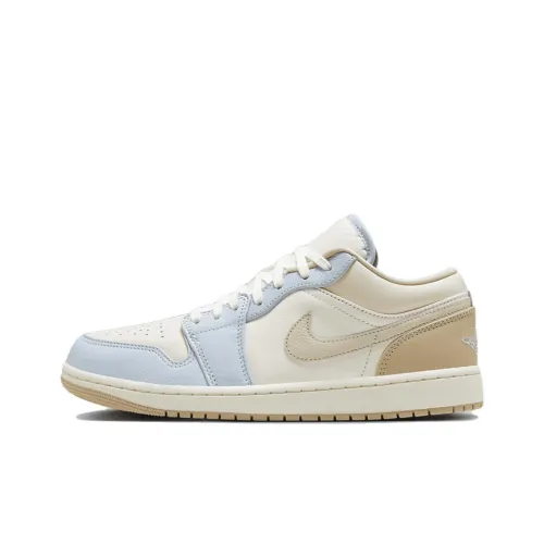 Jordan Air Jordan 1 Casual Low Top Кокосовое молоко/Парусный белый/Кунжутовый коричневый/Кокосовое молоко Унисекс